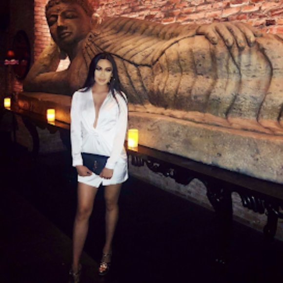 kylie jenner white fashion nova dress Fashion Tights, Black with Red Ribbon 30DEN main image 0